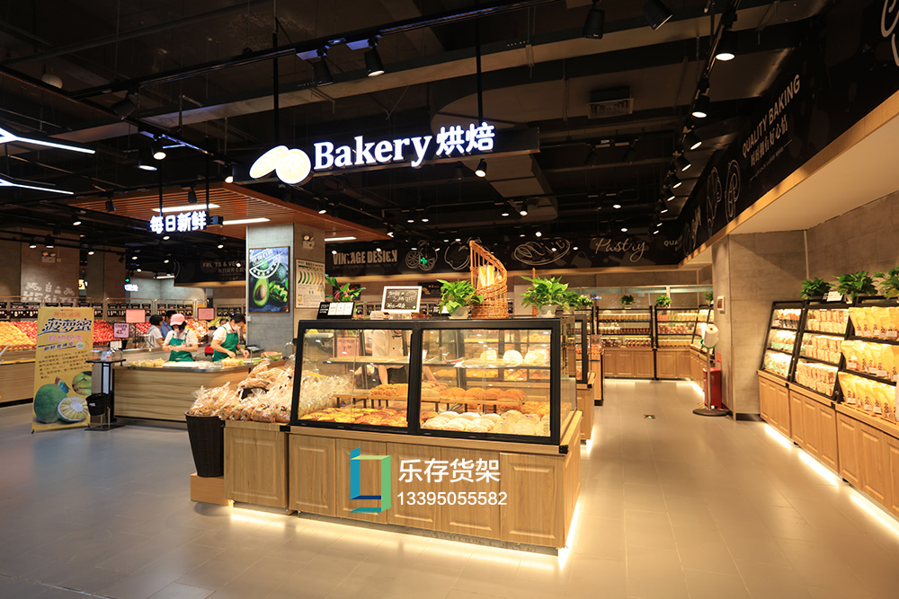 精品超市 -面包架（鋼木系列）